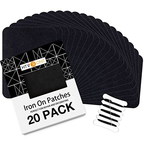 HTVRONT Bügelflicken Schwarz 20 Stücke Flicken zum Aufbügeln 9,5 cm x 12,5 cm Bügelflicken für die Reparatur von Innerhalb Jeans und Kleidung von Kindern und Erwachsenen (Schwarz) (Schwarz) (Schwarz) HTVRONT Bügelflicken Schwarz 20 Stücke Flicken zum Aufbügeln 9,5 cm x 12,5 cm Bügelflicken für die Reparatur von Innerhalb Jeans und Kleidung von Kindern und Erwachsenen (Schwarz) (Schwarz) (Schwarz) von HTVRONT