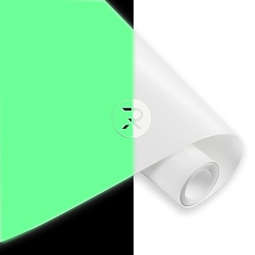 HTVRONT HTV-Vinyl, leuchtet im Dunkeln, 30,5 cm x 2,4 m, Wärmetransfer-Vinyl für Hemden, leuchtet im Dunkeln, HTV-Vinyl, leuchtendes Vinyl zum Aufbügeln für Cricut & Cameo – leicht zu schneiden und zu HTVRONT HTV-Vinyl, leuchtet im Dunkeln, 30,5 cm x 2,4 m, Wärmetransfer-Vinyl für Hemden, leuchtet im Dunkeln, HTV-Vinyl, leuchtendes Vinyl zum Aufbügeln für Cricut & Cameo – leicht zu schneiden und zu von HTVRONT