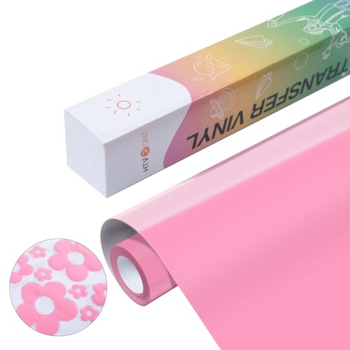 HTVRONT Puff Vinyl Heat Transfer – 25,4 cm x 1,8 m Hellrosa 3D Puff Wärmetransfer-Vinyl für T-Shirt, Pink Puff HTV Vinyl für Cricut & Cameo, leicht zu schneiden/Unkraut HTVRONT Puff Vinyl Heat Transfer – 25,4 cm x 1,8 m Hellrosa 3D Puff Wärmetransfer-Vinyl für T-Shirt, Pink Puff HTV Vinyl für Cricut & Cameo, leicht zu schneiden/Unkraut von HTVRONT