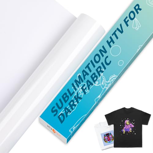 HTVRONT Sublimations-HTV für dunkle/helle Stoffe, mattes Sublimationsvinyl, 30,5 cm x 3 m, für T-Shirts, funktioniert zusammen mit Sublimationspapier, Sublimationstinte und Wärmepresse HTVRONT Sublimations-HTV für dunkle/helle Stoffe, mattes Sublimationsvinyl, 30,5 cm x 3 m, für T-Shirts, funktioniert zusammen mit Sublimationspapier, Sublimationstinte und Wärmepresse von HTVRONT