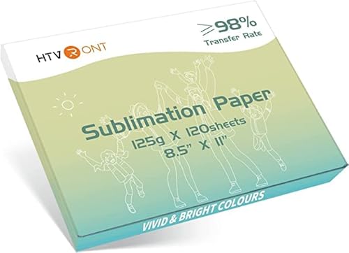 HTVRONT Sublimationspapier- 216x280mm 120 Blätter 125g Sublimationspapier Kompatibel mit EPSON, SAWGRASS, RICOH, BROTHER Sublimationsdrucker mit Sublimationstinte HTVRONT Sublimationspapier- 216x280mm 120 Blätter 125g Sublimationspapier Kompatibel mit EPSON, SAWGRASS, RICOH, BROTHER Sublimationsdrucker mit Sublimationstinte von HTVRONT