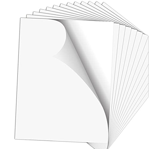HTVRONT Sublimation Aufkleber 20Pcs Wasserdicht - Stickerpapier zum Bedrucken 216x280mm Lebendige Farbe Glänzend Weiß Arbeit mit Sublimationspapier für Inkjet Drucker- Sublimation Rohlinge von HTVRONT