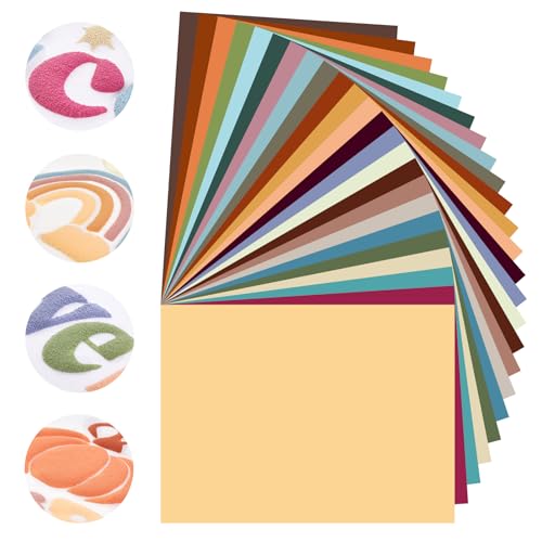 HTVSTD Boho Puff Vinyl Heat Transfer-24 Sheets 12'' x 10''3D Puff HTV Fall Color Puffy Iron on Vinyl for T-Shirts Puffy HTV HTVSTD Boho Puff Vinyl Heat Transfer-24 Sheets 12'' x 10''3D Puff HTV Fall Color Puffy Iron on Vinyl for T-Shirts Puffy HTV von HTVSTD
