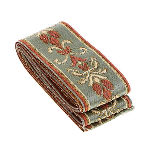 HTYG 5 Meter Retro Borte Stoffborte-Nähen Band Kurzwaren-Schöne hellgrüne Bänder-Basteln & Nähen Schöne Bänder zum Geschenke basteln (30 mm) von HTYG