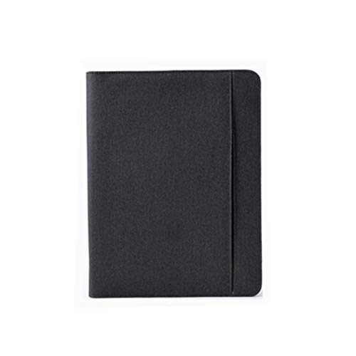 HTYHZIMS Business Portfolio Business Folder A4 Handyhalter Aktenordner Manager Schulbüro für Männer und Frauen(Black) von HTYHZIMS