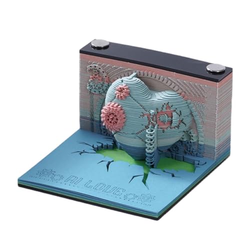 3D-Memopad-Kunst, antihaftbeschichtet, Haftnotizen, mechanisches Liebesmodell, Papierschnitzerei, Notizblock, Skulptur, Kunstwerk, kreativ, romantisch, Valentinstag, Papiere, Karten 3D-Memopad-Kunst, antihaftbeschichtet, Haftnotizen, mechanisches Liebesmodell, Papierschnitzerei, Notizblock, Skulptur, Kunstwerk, kreativ, romantisch, Valentinstag, Papiere, Karten von HTYUKFDG