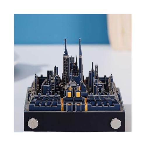 3D-Notizblock zum Abreißen, Weltraum-Stadtmodell, Notizblock, Schreibtisch, 3D-Kunst, Haftnotizen, DIY, kreatives Papierschnitzen, Postnotizen, Papierskulptur für Zuhause und Büro von HTYUKFDG