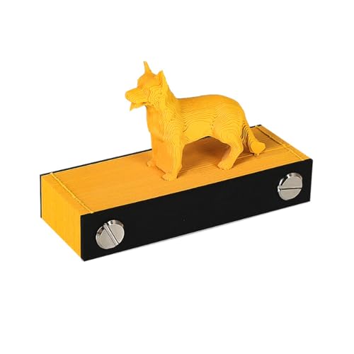 Zwölf Sternzeichen 3D-Papier-Kunst-Notizblock, Tier-Papier-Skulptur-Modell, 3D-Notizblock, abreißbare Papierschnitzerei, Haftnotizen für Neujahrsgeschenk von HTYUKFDG