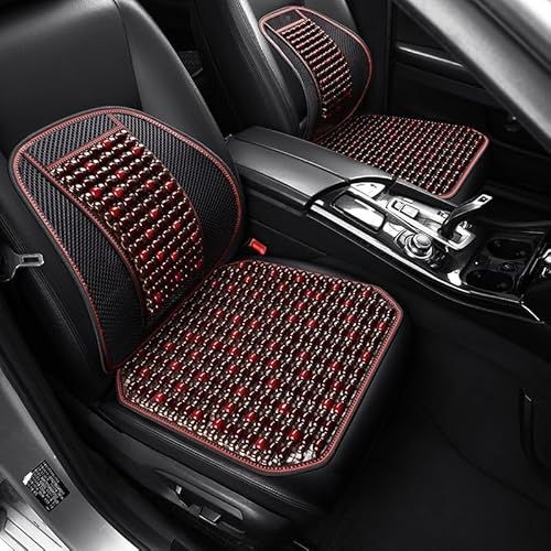 HTZSQ Auto Sitzauflage für Ford Puma,Holzperlen Auto Sitzkissen Fahrersitz Schonbezug Perlen Autositzbezüge Summer Cool Atmungsaktiv Autozubehör,Red-Seat cushion+Lumbar support HTZSQ Auto Sitzauflage für Ford Puma,Holzperlen Auto Sitzkissen Fahrersitz Schonbezug Perlen Autositzbezüge Summer Cool Atmungsaktiv Autozubehör,Red-Seat cushion+Lumbar support von HTZSQ
