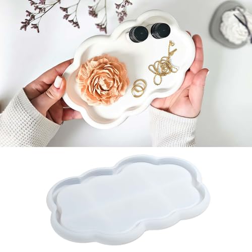 HUA JET DIY Epoxidharz-Silikonform für Tabletts – Wolken-Design, Ideal für Untersetzer, Teetabletts, Obst- und Schmucktabletts, Kunsthandwerk-Formen HUA JET DIY Epoxidharz-Silikonform für Tabletts – Wolken-Design, Ideal für Untersetzer, Teetabletts, Obst- und Schmucktabletts, Kunsthandwerk-Formen von HUA JET
