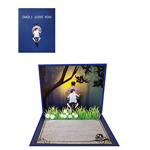 Geburtstagskarte für Vater, exquisite Grußkarte zum Vatertag, für kreative handgefertigte Geschenke, mit Umschlag für G Geburtstagskarte für Vater, exquisite Grußkarte zum Vatertag, für kreative handgefertigte Geschenke, mit Umschlag für G von HUAANYA