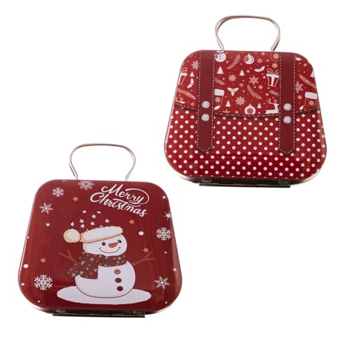 HUAANYA Pack Von 2 Weihnachtsmotiven Urlaubsmotal Geschenkboxen Für Süßwaren Und Heimdekoration HUAANYA Pack Von 2 Weihnachtsmotiven Urlaubsmotal Geschenkboxen Für Süßwaren Und Heimdekoration von HUAANYA