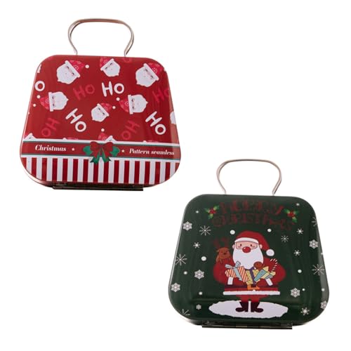 HUAANYA Pack Von 2 Weihnachtsmotiven Urlaubsmotal Geschenkboxen Für Süßwaren Und Heimdekoration HUAANYA Pack Von 2 Weihnachtsmotiven Urlaubsmotal Geschenkboxen Für Süßwaren Und Heimdekoration von HUAANYA