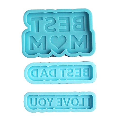 Silikonform mit Aufschrift "Best Mom", zum Aufhängen, Epoxidharz, Guss, für handgefertigte Schlüsselanhänger, Schmuckherstellung von HUAANYA