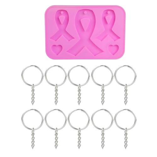 Silikonform mit Schleife, Schlüsselbund mit Loch, Schlüsselanhänger, Anhänger, handgefertigt, Valentinstag, Geburtstag, Schmuck Silikonform mit Schleife, Schlüsselbund mit Loch, Schlüsselanhänger, Anhänger, handgefertigt, Valentinstag, Geburtstag, Schmuck von HUAANYA