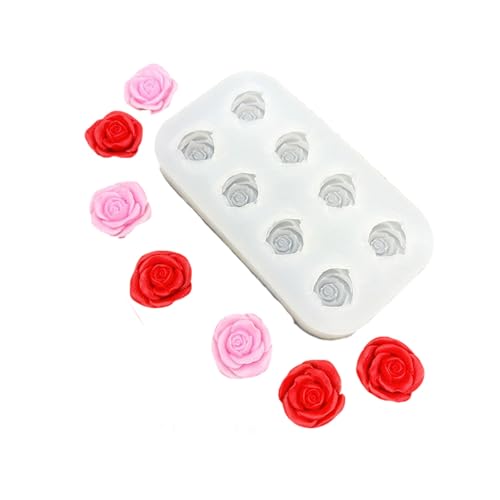 Detaillierte Rosenblüten-Silikonform für handgefertigten Schmuck, Accessoires, Schokolade, Seife, Bastelprojekte, Küche, Backen, Silikon-Rosenform von HUAJINGKEJI