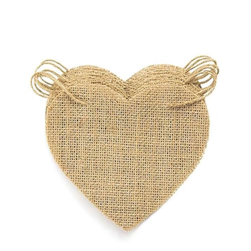 HUAJINGKEJI 1 Set Wimpelkette mit Herzmotiv, Leinen, Sackleinen, Spitze, Party-Wimpelkette HUAJINGKEJI 1 Set Wimpelkette mit Herzmotiv, Leinen, Sackleinen, Spitze, Party-Wimpelkette von HUAJINGKEJI
