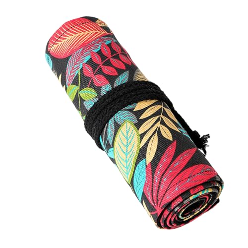 HUAJINGKEJI 12/24/36/48/72 Löcher Rolling Pencil Case Blätter Druck Bleistift Aufbewahrungstasche Bleistifte Rolle Leinwand Bleistift HUAJINGKEJI 12/24/36/48/72 Löcher Rolling Pencil Case Blätter Druck Bleistift Aufbewahrungstasche Bleistifte Rolle Leinwand Bleistift von HUAJINGKEJI