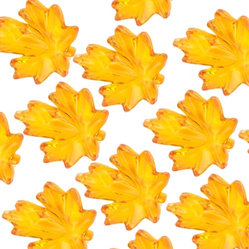 HUAJINGKEJI 120 Stück Ahornblätter für Thanksgiving-Tischdekorationen und Vorschulaktivitäten, Acrylblatt-Verzierungen HUAJINGKEJI 120 Stück Ahornblätter für Thanksgiving-Tischdekorationen und Vorschulaktivitäten, Acrylblatt-Verzierungen von HUAJINGKEJI