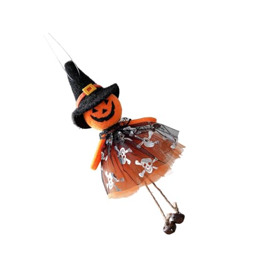 HUAJINGKEJI Halloween-Hängedekoration aus Stoff, gruselige, unheimliche Hexe, schwarze Katzen, Kürbis, Phantom-Ornament für den Innenbereich HUAJINGKEJI Halloween-Hängedekoration aus Stoff, gruselige, unheimliche Hexe, schwarze Katzen, Kürbis, Phantom-Ornament für den Innenbereich von HUAJINGKEJI