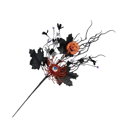 HUAJINGKEJI Halloween unheimlicher Kürbisstieleinsatz mit realistischen Augäpfeln und Ahornblatt für Party-Dekorationen HUAJINGKEJI Halloween unheimlicher Kürbisstieleinsatz mit realistischen Augäpfeln und Ahornblatt für Party-Dekorationen von HUAJINGKEJI