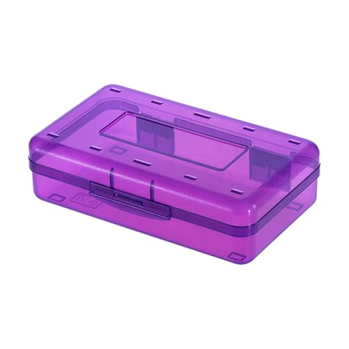 HUAJINGKEJI Harte Stiftebox, transparentes Federmäppchen, hohe Kapazität, Stiftebox, farbige Bleistift-Organizer, Aufbewahrungsbox von HUAJINGKEJI