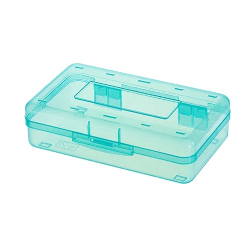 HUAJINGKEJI Harte Stiftebox, transparentes Federmäppchen, hohe Kapazität, Stiftebox, farbige Bleistift-Organizer, Aufbewahrungsbox von HUAJINGKEJI