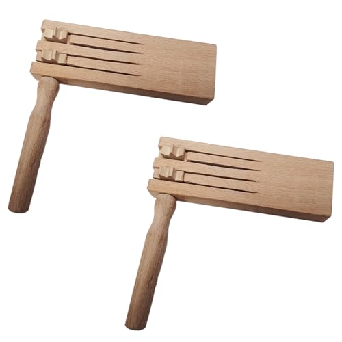 HUAJINGKEJI Holzratschen, Geräuschmacher, traditionelle Mexikaner, Matraca-Rasseln, Spiel, Holzrasseln, Ratschen, Instrument von HUAJINGKEJI