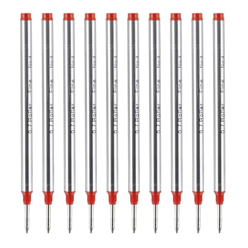HUAJINGKEJI Metall-Kugelschreiberminen, glattes Schreiben für Metall-Kugelschreiber, 0,5 mm oder 0,7 mm, 10 Stück von HUAJINGKEJI