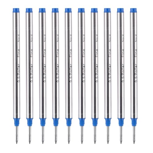 HUAJINGKEJI Metall-Kugelschreiberminen, glattes Schreiben für Metall-Kugelschreiber, 0,5 mm oder 0,7 mm, 10 Stück von HUAJINGKEJI