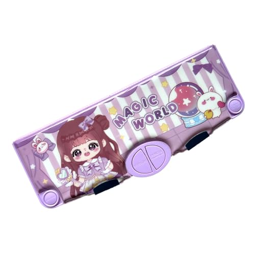 HUAJINGKEJI Multifunktionales Federmäppchen mit Spitzer, Lineal, Radiergummi, Fingerband, Schere, Schüler, Kinder, Schule HUAJINGKEJI Multifunktionales Federmäppchen mit Spitzer, Lineal, Radiergummi, Fingerband, Schere, Schüler, Kinder, Schule von HUAJINGKEJI