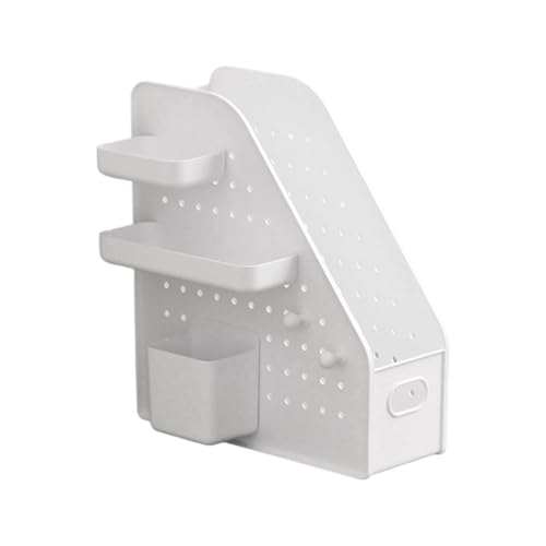 HUAJINGKEJI Schreibtisch-Dokumenten-Organizer mit Stecktafel und Stiftebecher, platzsparend, Bücherregal, Zeitschriftenständer für Schule, Bürobedarf, Buchständer mit Löchern HUAJINGKEJI Schreibtisch-Dokumenten-Organizer mit Stecktafel und Stiftebecher, platzsparend, Bücherregal, Zeitschriftenständer für Schule, Bürobedarf, Buchständer mit Löchern von HUAJINGKEJI