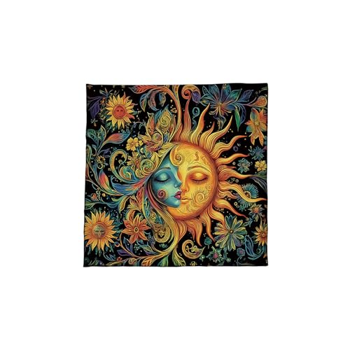 HUAJINGKEJI Stilvolle Tarots-Meditations-Abdeckung, faltbarer Samtstoff, platzsparend, starkes Design, geeignet für Reisen, Samtstoff von HUAJINGKEJI