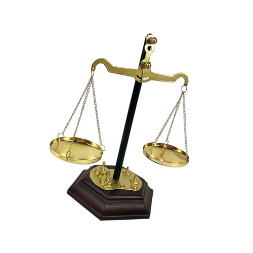HUAJINGKEJI Waage aus Metall, Vintage-Stil, Ornament, Heimdekoration, Waage, Statue, elegante Desktop-Display für Büro HUAJINGKEJI Waage aus Metall, Vintage-Stil, Ornament, Heimdekoration, Waage, Statue, elegante Desktop-Display für Büro von HUAJINGKEJI