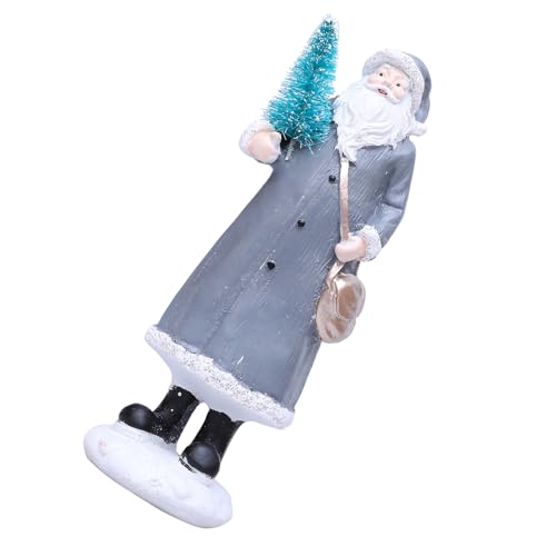 HUAJINGKEJI Weihnachtsmann-Umhängetasche, Kunstharzfigur, handbemalt, Tischdekoration für Weihnachten, Party, Büro, Schreibtisch HUAJINGKEJI Weihnachtsmann-Umhängetasche, Kunstharzfigur, handbemalt, Tischdekoration für Weihnachten, Party, Büro, Schreibtisch von HUAJINGKEJI