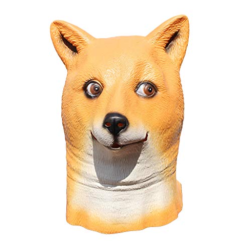 HUAJINGKEJI Welpen-Hundekopf, Tier, Latex, voller Kopf, realistisches Kostüm für Halloween HUAJINGKEJI Welpen-Hundekopf, Tier, Latex, voller Kopf, realistisches Kostüm für Halloween von HUAJINGKEJI
