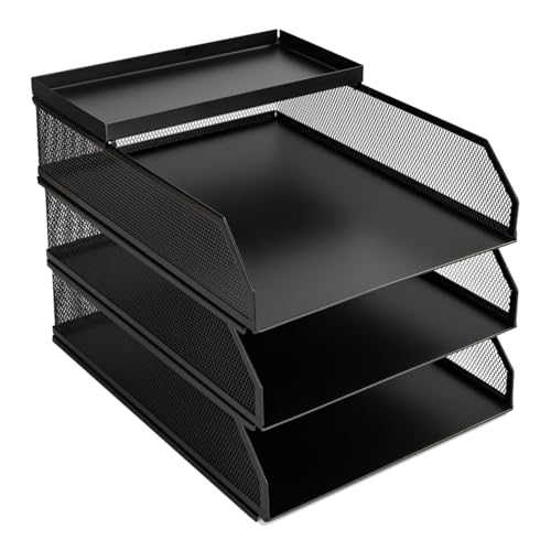 Schreibtisch-Organizer mit 3/4 Ebenen, Aktenhalter, Büro-Aktenablage, Papieraufbewahrung, Briefablage, Bürobedarf für Bibliothekswohnheim Schreibtisch-Organizer mit 3/4 Ebenen, Aktenhalter, Büro-Aktenablage, Papieraufbewahrung, Briefablage, Bürobedarf für Bibliothekswohnheim von HUAJINGKEJI