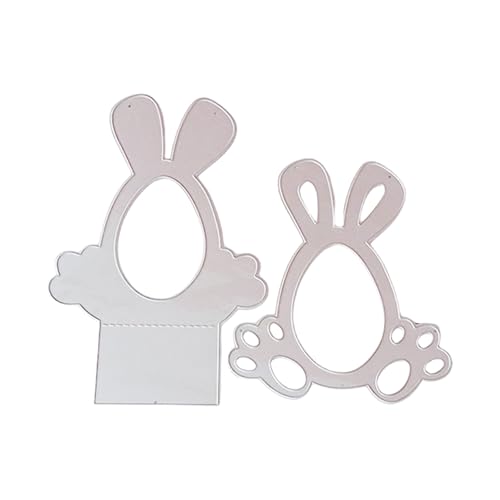 Stanzschablonen aus Metall, Motiv: Haseneier, Karbonstahl, Stanzformen für Kartenherstellung, Scrapbooking, Verpackung von HUAJINGKEJI