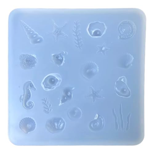 Wiederverwendbare Silikonform mit Meeresmotiv für handgefertigten Schmuck, Charms, Halsketten, Anhänger, kreatives Geschenk, Muschelharz-Form Wiederverwendbare Silikonform mit Meeresmotiv für handgefertigten Schmuck, Charms, Halsketten, Anhänger, kreatives Geschenk, Muschelharz-Form von HUAJINGKEJI