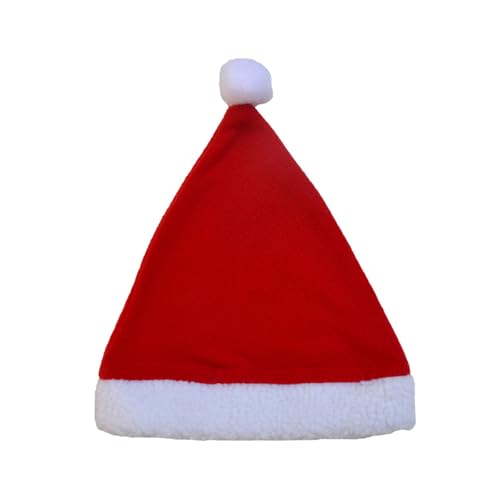 HUANGENG Warme Weihnachts-Kopfbedeckung aus dickem Plüsch, weiße pelzige Krempe, für Weihnachtsfeiern, Cosplay-Zubehör HUANGENG Warme Weihnachts-Kopfbedeckung aus dickem Plüsch, weiße pelzige Krempe, für Weihnachtsfeiern, Cosplay-Zubehör von HUANGENG