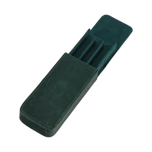 HUANGGG Federmäppchen aus Leder, Vintage-Stil, mit Zugverschluss, Füllfederhalter, Reise-Stift-Organizer für Studenten, Damen, Herren HUANGGG Federmäppchen aus Leder, Vintage-Stil, mit Zugverschluss, Füllfederhalter, Reise-Stift-Organizer für Studenten, Damen, Herren von HUANGGG