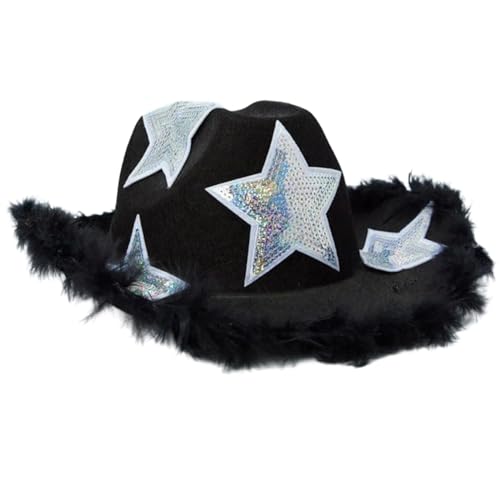 HUANGGG Ferienhüte Pailletten Stern Hand Perlen für Mädchen für Karneval, Musikfestival HUANGGG Ferienhüte Pailletten Stern Hand Perlen für Mädchen für Karneval, Musikfestival von HUANGGG