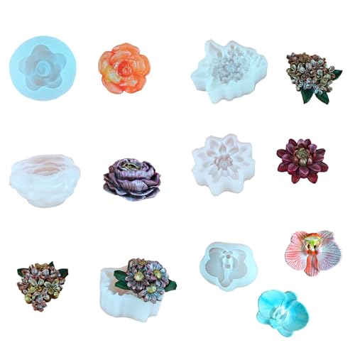 6 Stück/Set Blumenanhänger hängende Formen Ornament Silikon Secned Pflaster für Heimdekorationen von HUANGING