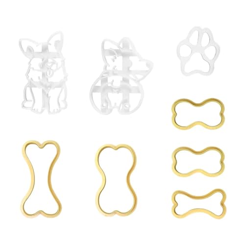 HUANGING 8 Stück Keksstempel Set Hund Form Fondant Ausstecher Keksausstecher ABS für Küche Backen HUANGING 8 Stück Keksstempel Set Hund Form Fondant Ausstecher Keksausstecher ABS für Küche Backen von HUANGING
