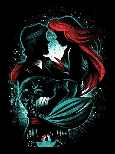 HUANNY DIY Diamond Painting Ariel Diamond Art Prince Eric, 5D Full Drill Cross Stitch Embroidery kit, Funny von HUANNY