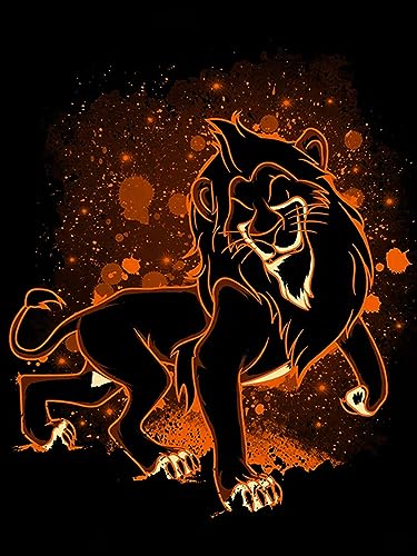 HUANNY DIY Diamond Painting Lion King Diamond Art, 5D Full Drill Cross Stitch Embroidery kit for Beginners von HUANNY