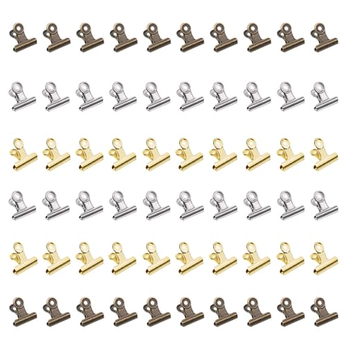 60 Stück Kleine Bulldogge Büroklammern, HUANR Mini Metall klammern Briefklemmer, 22mm Multi-function Binder Clip for Klammern, Multifunktional Mini Metall Klammern, für Zeichnungen, Fotos, Basteln 60 Stück Kleine Bulldogge Büroklammern, HUANR Mini Metall klammern Briefklemmer, 22mm Multi-function Binder Clip for Klammern, Multifunktional Mini Metall Klammern, für Zeichnungen, Fotos, Basteln von HUANR