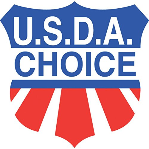 USDA Choice Etiketten, rot/blau, für Fleisch, Lebensmittel, Verpackungsetiketten, weißer Aufdruck, 2,5 cm L x 2,5 cm, 1000 Stück pro Rolle USDA Choice Etiketten, rot/blau, für Fleisch, Lebensmittel, Verpackungsetiketten, weißer Aufdruck, 2,5 cm L x 2,5 cm, 1000 Stück pro Rolle von HUBERT
