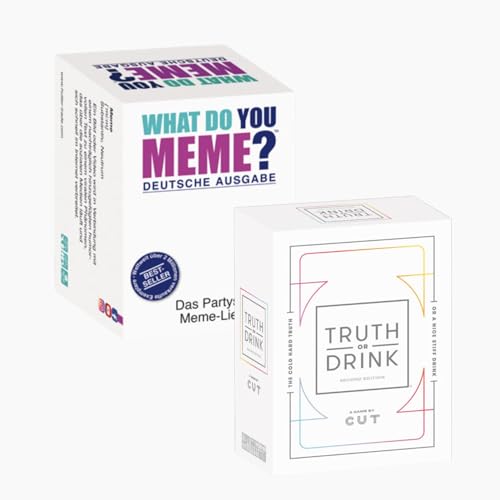 HUCH! Partyspiel-Set 'What do You Meme? (DE) + Truth or Drink (DE) von HUCH!