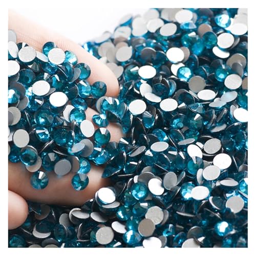 Hotfix Strasssteine Flatback Kristall-Strasssteine ​​in allen Größen for Nagelkleidung for Basteln, Basteln, Dekorieren, Edelsteine(Blue Zircon,SS30 288Pcs) von HUDFVIOI